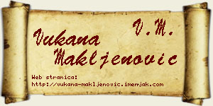 Vukana Makljenović vizit kartica